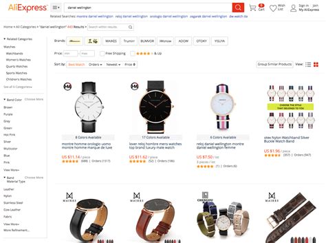 list of aliexpress brands